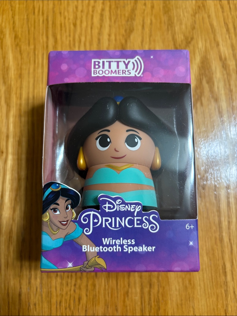 Bitty Boomers Disney Princess Jasmine Wireless Bluetooth Speaker - Teal & Brown